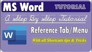 reference tabMenu in MS word [upl. by Bobseine521]