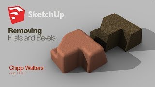 SketchUp How to remove fillets and bevels for Game models [upl. by Aerdnac]