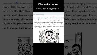 Best Coding Book quotDiary of a coderquot coding [upl. by Pascoe353]