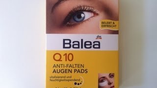 Im Test  Balea Augenpads anti Falten [upl. by Cuttie]