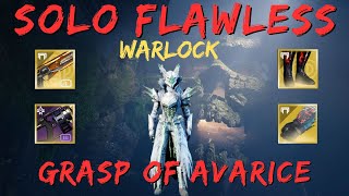 Solo Flawless Grasp of Avarice Warlock Season of the Wish [upl. by Eskill]