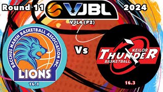 VJBL Bacchus Marsh Lions 161 vs Keilor Thunder 163 [upl. by Onailimixam]