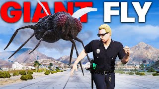 ATTACKING PLAYERS as a GIANT FLY  GTA 5 RP [upl. by Kera261]