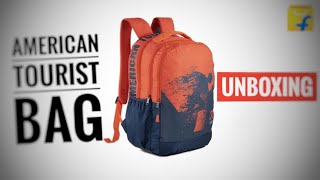 American tourist Bag unboxing  school bag  collage bag  travelling bag [upl. by Booker437]