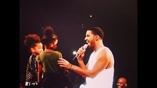 Drake Sings To His 2 Nieces Sade and Spirit Live On Stage quotHold On Were Going Homequot full [upl. by Tekla861]