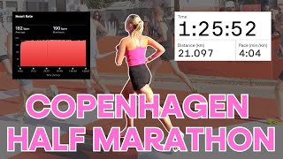 Copenhagen Half Marathon 2024 l My 125 Race Experience [upl. by Airdni]