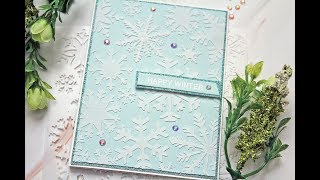 Stenciling With Snow Glitter Tutorial [upl. by Lewison]