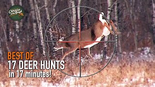 17 Deer Hunts in 17 Minutes ULTIMATE Deer Hunting Compilation  BEST OF [upl. by Ainitsirk]