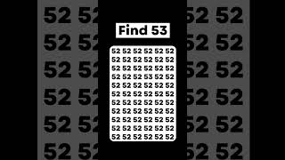 Test your IQ Level Spot the number 53 within the 5 seconds [upl. by Sanfo]