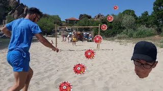 FOOTBALL CHALLENGES AT THE BEACH LineUp VI [upl. by Adniroc]