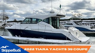 2022 Tiara Yachts 39 Coupe Yacht Tour SkipperBuds [upl. by Fidelia]