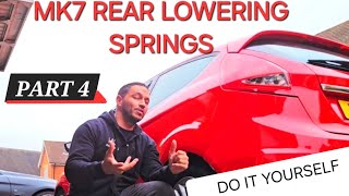 FIESTA REAR LOWERING SPRINGS INSTALL [upl. by Alveta]