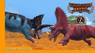 Dinosaurs Battle Special Diceratops vs Pentaceratops [upl. by Nassah]