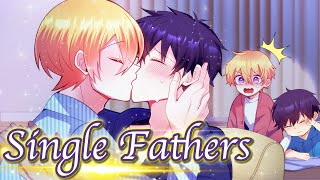 【BL Anime】Two single fathers are attracted to each other They kiss when their kids are asleep [upl. by Korten]