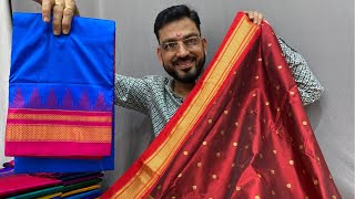 kalanjali paithani 50 offer saree sale  Sale  Kasturi paithani live [upl. by Roose]