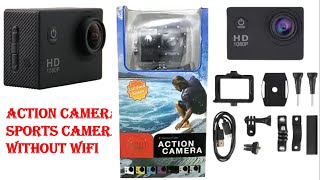 GO PRO ACTION CAMERA SPORTS CAMERA WITHOUT WIFI [upl. by Anaujit603]