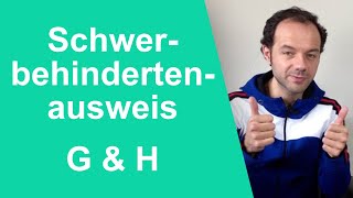 Ein besonders großer Vorteil vom Schwerbehindertenausweis Die Buchstaben  Merkzeichen G und H [upl. by Merwin3]