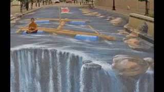 extreme 3D sidewalk chalk drawings [upl. by Rodrique]