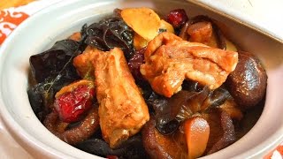 The BEST Braised Pork Ribs amp Mushrooms 排骨燉蘑菇 CiCi Li Asian Home Cooking Recipes [upl. by Adnovahs599]