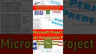 Tutorial Microsoft Project Pemula Membuat Penjadwalan Proyek shorts msproject microsoftproject [upl. by Anelrad788]