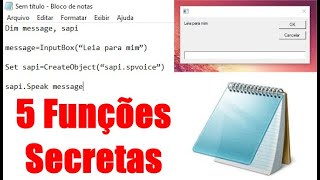 5 Funções Secretas do Bloco de Notas do PC  Div Mund [upl. by Ettennan]