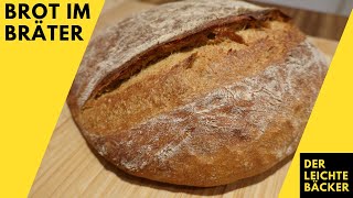 Super einfaches Rustikales Brot im Bräter selber machen  Du wirst kein Brot mehr kaufen  Brotzeit [upl. by Ilah]