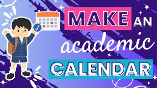 Creating a School or Academic Calendar with Canva  Plan Your Semesters Effectively [upl. by Modeerf]