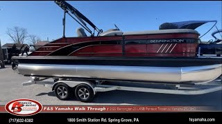 2022 Bennington 23 LXSB Pontoon Tritoon w Yamaha 250 SHO F amp S Yamaha and Marine [upl. by Leikeze690]