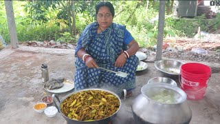 Parshe fish with bitter gourd potato drumstick curry [upl. by Angelo]