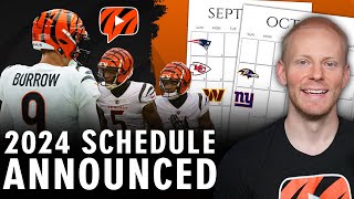 Bengals 2024 Regular Season Schedule REVEALED  Instant Reaction [upl. by Reba]