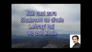 Bechain nazar Betaab Jigar Karaoke [upl. by Blaze]