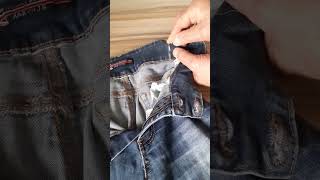 How To Make Jeans Smaller In Waist Hack [upl. by Sherline]