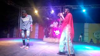 Wiyaala rocking stage with Gally First amp Last Vals night [upl. by Motch]