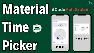 How to add Time Picker in android studio 2023  Important [upl. by Jeni415]