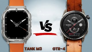 KOSPET TANK M3 ULTRA VS AMAZFIT GTR 4 FULL REVIEW WITH ALL SPECS [upl. by Neelrad]