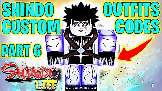 ⭐SHINDO LIFE CUSTOM OUTFITS CODES PART 6⭐ [upl. by Aires919]