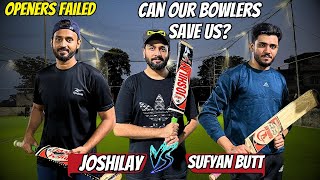 Openers Failed  Can Tailenders Save Us Joshilay Vs Sufyan 11 Indoor Cricket Series [upl. by Samohtnhoj]