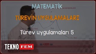 YGSLYS MATEMATİK  Türev uygulamaları 5 [upl. by Hepsiba]