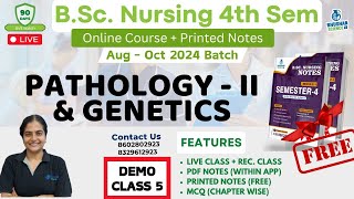 DEMO CLASS 5  bsc nursing 4th semester  pathology genetics  BSc NURSING 2024  bhushan science [upl. by Kcinnay]