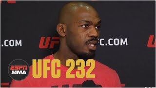 Jon Jones talks UFC 232 Daniel Cormier relinquishing belt  ESPN MMA [upl. by Filberte]