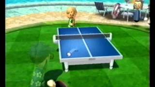 Wii Sports Resort Table Tennis vs Megan  Level 2500  110 [upl. by Cirilla]