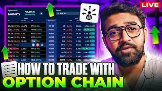 Trading with option chain  Live class [upl. by Oirramaj]