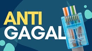 Telebit RJ45 CAT6 Anti Gagal Crimping Tutorial [upl. by Enilra]