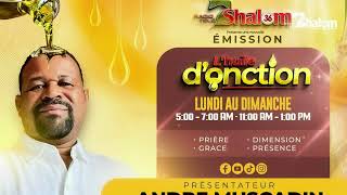 Jeudi 21 Nov 2024  Lhuile Donction  RADIO TELE SHALOM Live GODCONNECTION [upl. by Kurys]