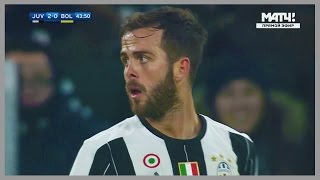 Miralem Pjanic vs Bologna Home 08012017  HD [upl. by Anitnemelc]