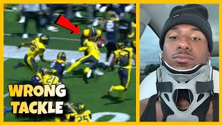 🚨 OMG Donald De La Haye Deestroying Fractures Neck in INSANE Tackle 😱💥 Watch Now [upl. by Gnilyam]