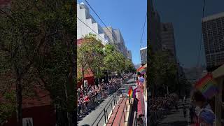 San Francisco Bay Times 2024 Pride Parade Contingent With View of Pink Triangle on Twin Peaks [upl. by Bernardina]