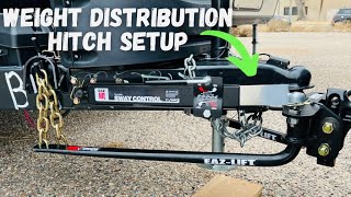 How to Use a Weight Distribution Hitch wSway Contol [upl. by Einneg]