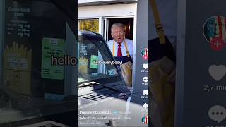 Trump ARBEJDER på McDonald’s🍟🍟🍟 ultranyt shorts [upl. by Adnohsat607]