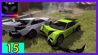 BeamNG drive  Destruction Derby 15 Sports Cars on Grass Arena [upl. by Worthington680]